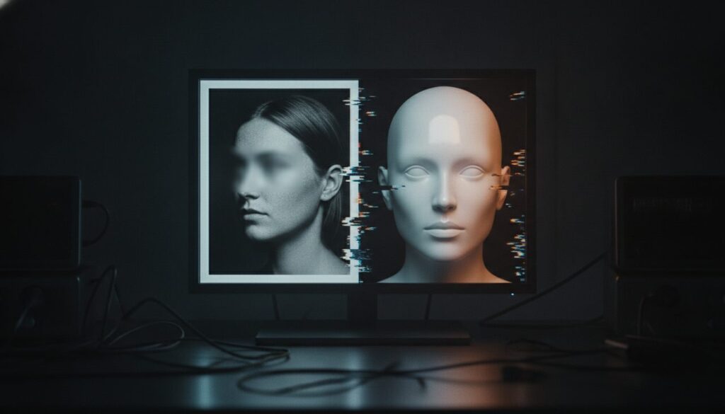 Deepfake crime no Brasil: comparação entre imagem real e sintética gerada por IA