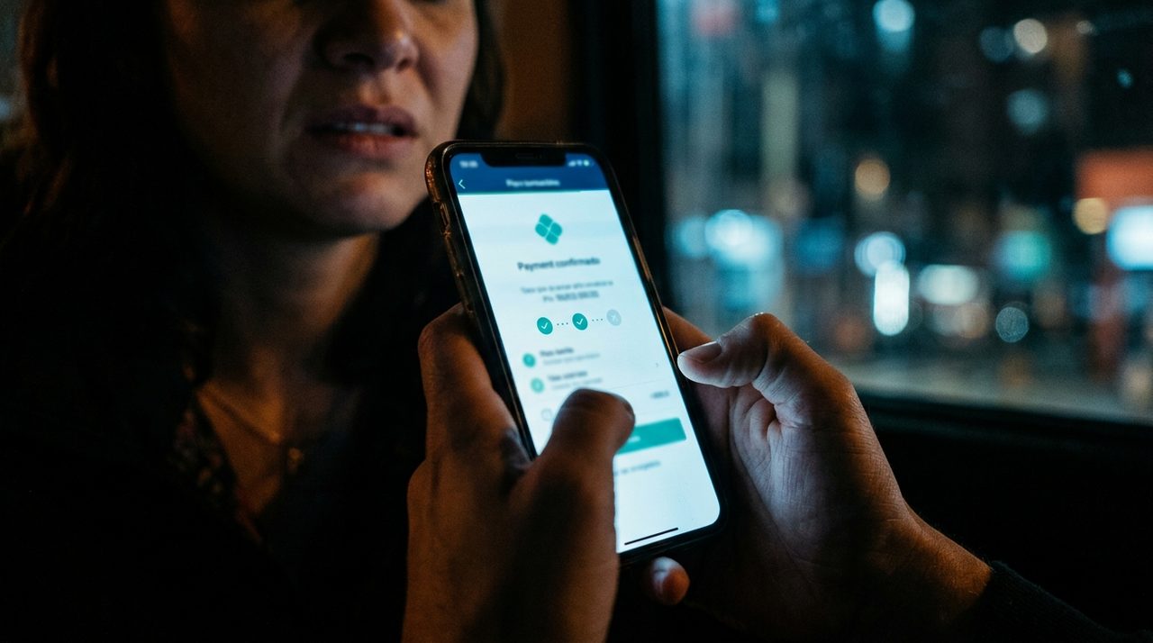 Smartphone exibindo notificação de Pix após golpe do Pix como recuperar dinheiro